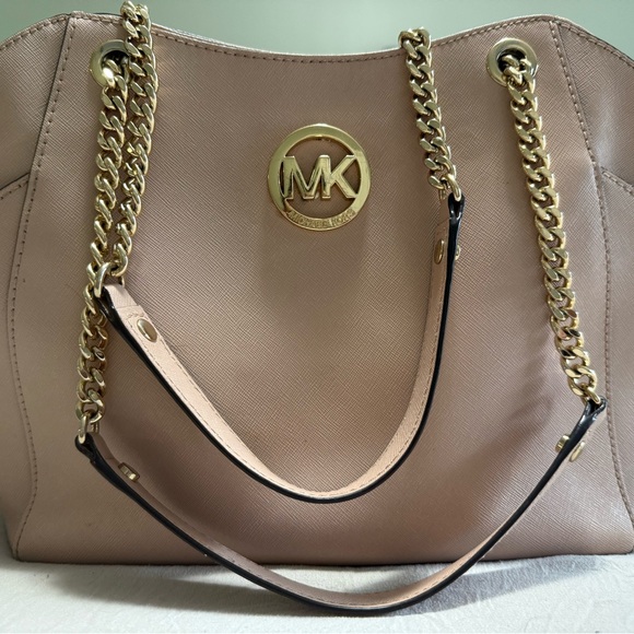 Michael Kors Pink Tan Shoulder Bag - Picture 1 of 4